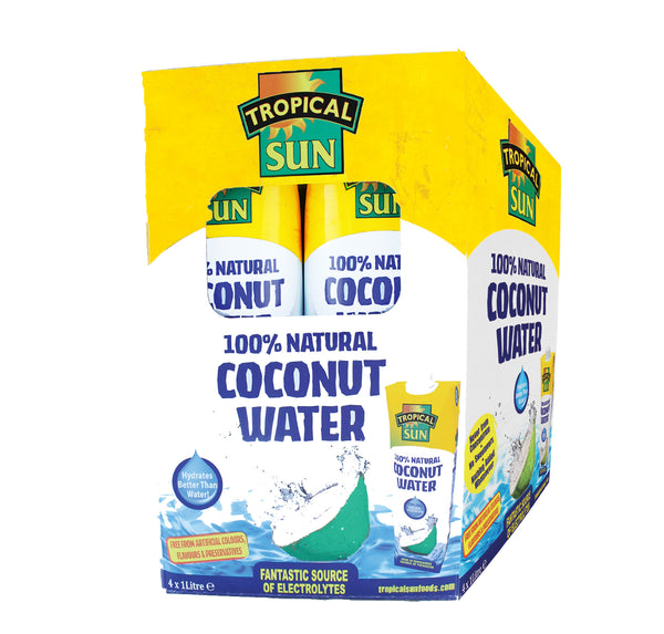 Tropical Sun Coconut Water 100% Natural - Carton 1ltr