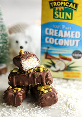 Homemade Christmas Bounty Bars!