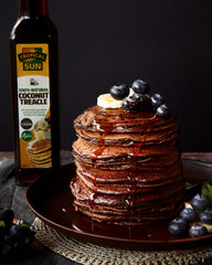 Fluffy American Chocolate Pancakes