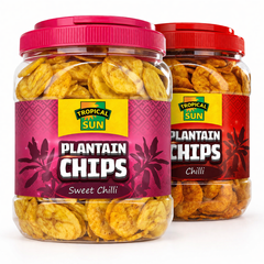 Plantain Chips Tubs 2 Pack– Chilli and Sweet Chilli