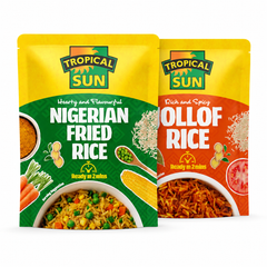 Microwavable Rice 2 Pack – Nigerian Fried Rice & Jollof Rice