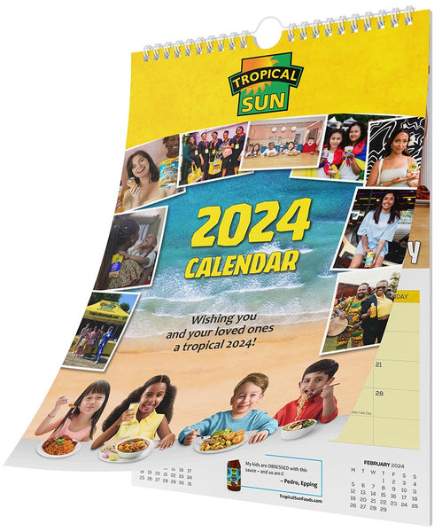 Tropical Sun 2024 Calendar