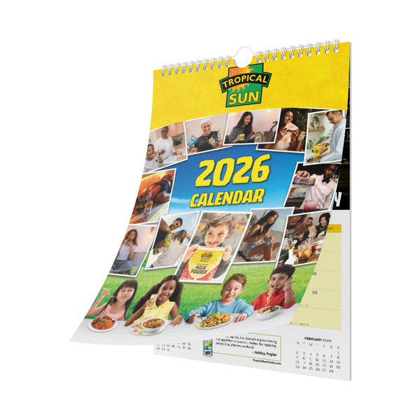 Tropical Sun 2026 Calendar