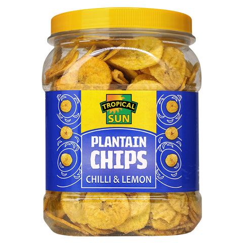Plantain Chips Tub - Chilli & Lemon
