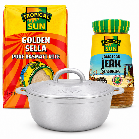 Dutch Pot, Rice & Jerk Seasoning Bundle Set