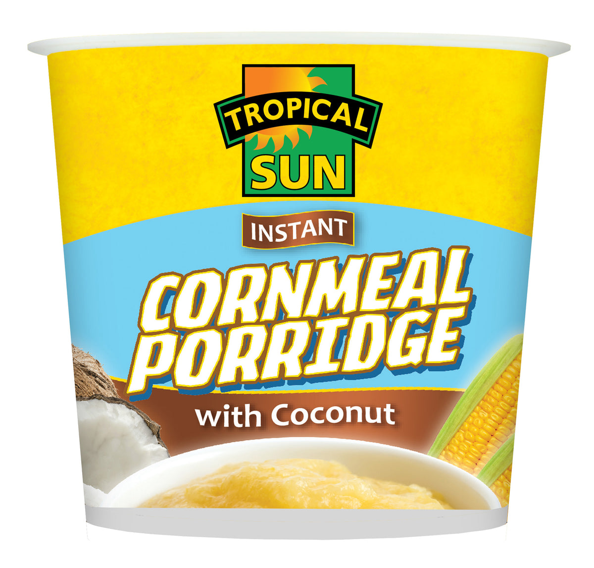 Tropical Sun Instant Cornmeal Porridge Coconut 70g Pot