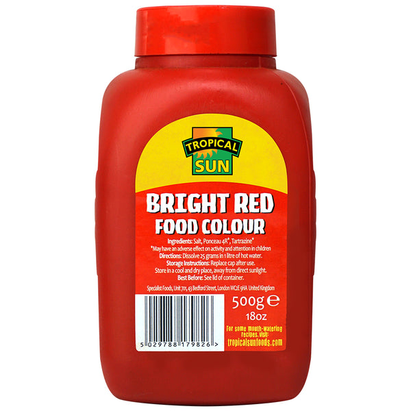 Tropical Sun Food Colouring Powder - Red Tub 500g
