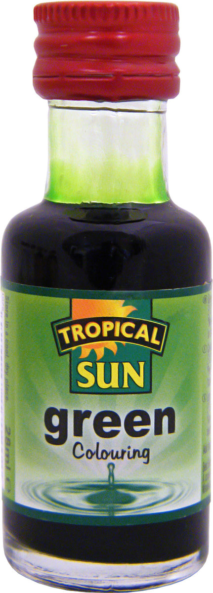 Tropical Sun Food Colouring Liquid - Green Bottle 28ml