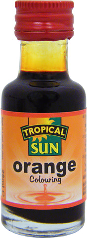 Tropical Sun Food Colouring Liquid - Orange Bottle 28ml
