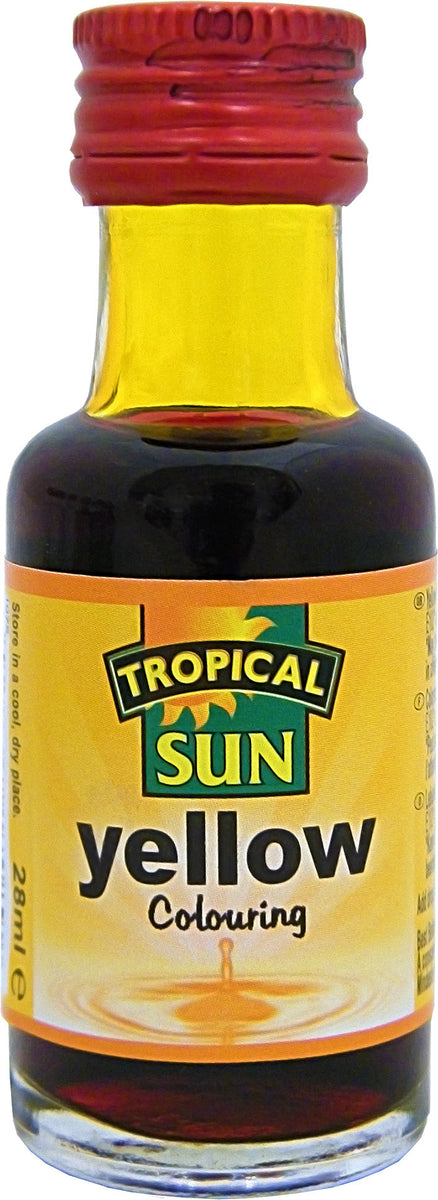 Tropical Sun Food Colouring Liquid - Yellow Bottle 28ml